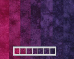 Shades of purple gradient bundle of quilting cotton